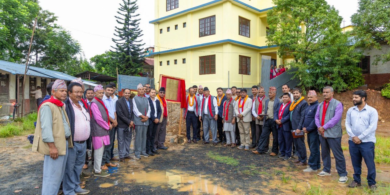 भारतीय अनुदानमा जनक माध्यमिक विद्यालयको नयाँ भवन शिलान्यास