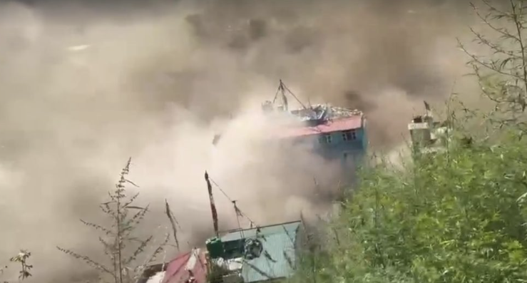 तिब्बतको बाढीले रसुवामा तीन प्रहरी कार्यालयमा क्षति, उद्धार टोली परिचालन