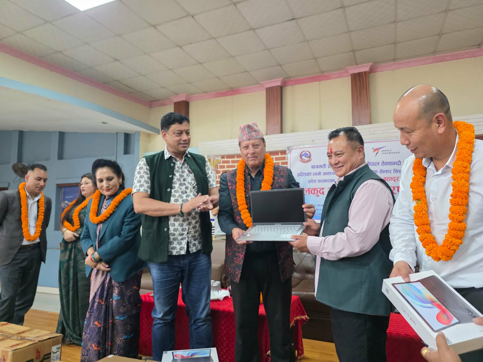 मुख्यमन्त्री बानियाँद्वारा खेलाडीलाई साथ, बागमती तेक्वान्दोमा अत्याधुनिक प्रविधिको सौगात