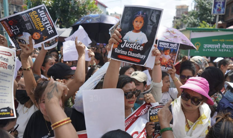 गरिमालाई न्याय माग्दै काठमाडौंमा प्रदर्शन, दोषीलाई कडा कारबाहीको माग