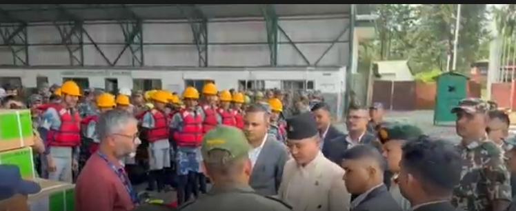 भोटेकोशी–रसुवामा उद्धार सामग्रीसहित सुरक्षा टोली परिचालन गृहमन्त्री गुरुङको निर्देशन–पहिलो प्राथमिकता उद्धार र राहत