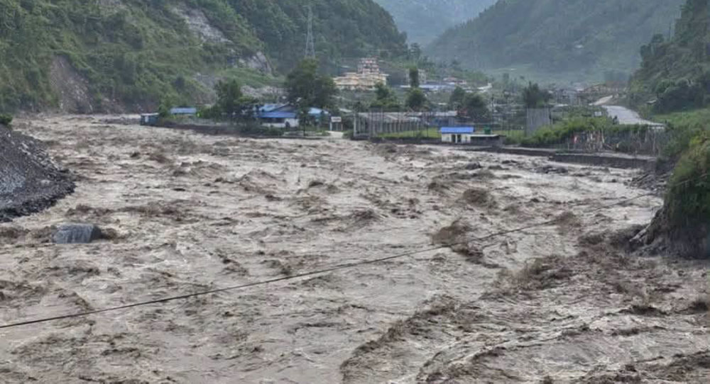 भोटेकोशी–त्रिशूलीको बहाव घट्यो, अझै उच्च सतर्कता अपनाउन आग्रह