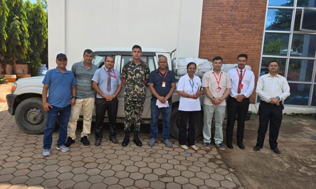 प्रभु बैंकद्घारा रसुवा बाढीपीडितका लागि प्रत्यक्ष राहत सामग्री वितरण