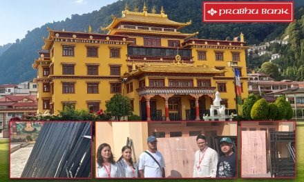 प्रभु बैंकद्वारा पहेंलो गुम्बामा बाढीपीडितका लागि ६ वटा बंक बेड हस्तान्तरण