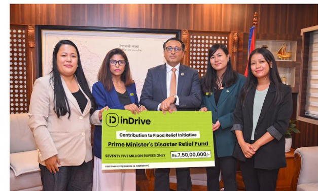 भोटेकोशी बाढीपीडितको राहत–पुनःस्थापनामा इन्ड्राइभको ८ करोड ५० लाख सहयोग