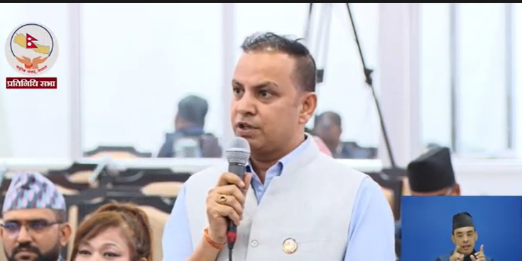 जलवायु क्षतिपूर्तिका लागि अन्तर्राष्ट्रिय मञ्चमा आवाज उठाउन सांसद मनिष झाको माग