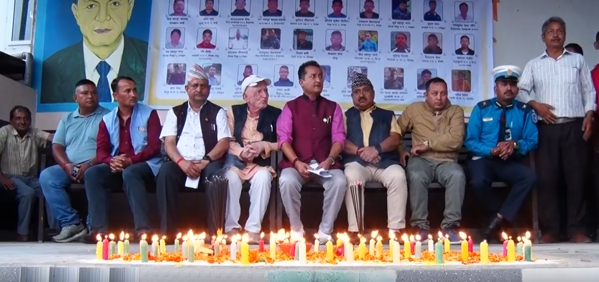 भोटेकोशी र त्रिशूली बाढीमा ज्यान गुमाएकाहरूप्रति काठमाडौंमा दीप प्रज्वलन