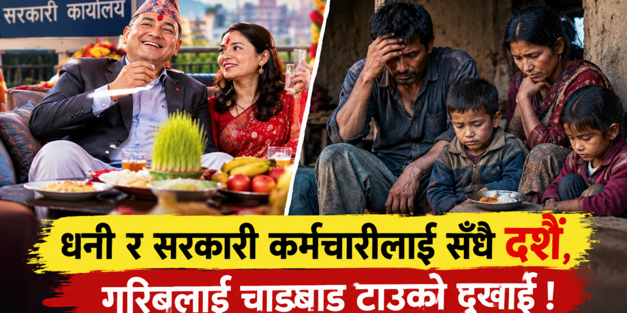 धनी र सरकारी कर्मचारीलाई सँधै दशैं, गरिबलाई चाडबाड टाउको दुखाई !
