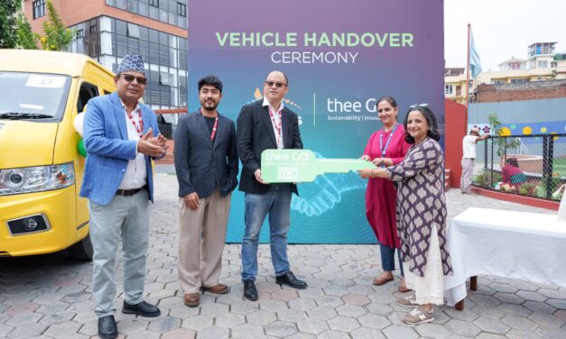 दिगोद्वारा उलन्स स्कुललाई १६ सिट क्षमताका ४० वटा विद्युतीय भ्यान हस्तान्तरण