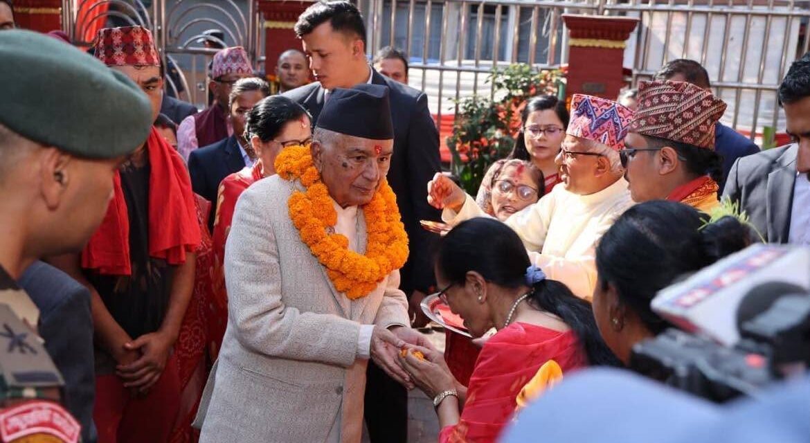 राष्ट्रपति पौडेलले गरे शक्तिपीठहरूको दर्शन
