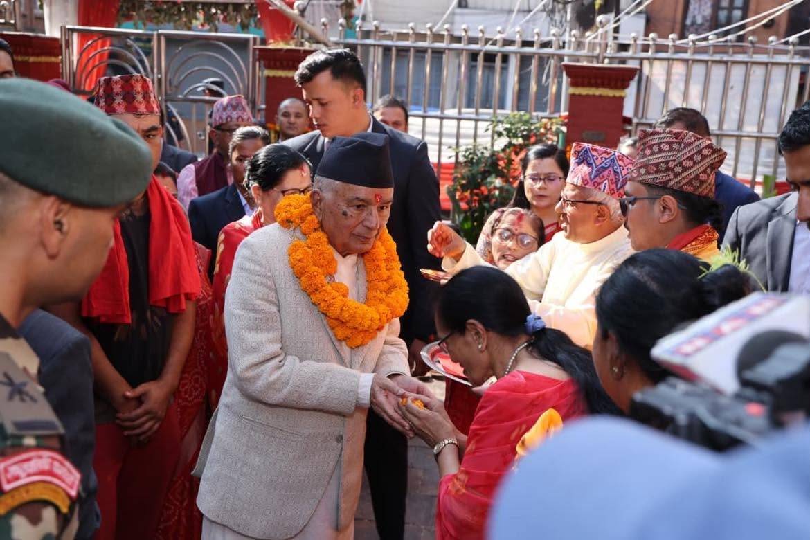 राष्ट्रपति पौडेलले गरे शक्तिपीठहरूको दर्शन