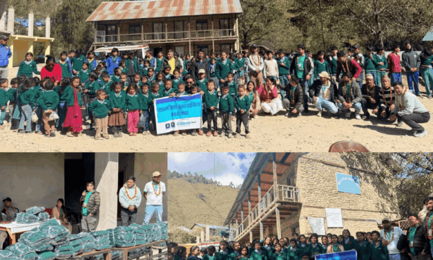 सिटिजन्स बैंकद्वारा तीनसय विद्यार्थीलाई न्यानो स्वेटर वितरण