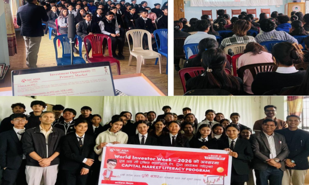 एनआईसी एशिया क्यापिटलद्वारा पोखरामा वित्तीय साक्षरता कार्यक्रम, १०० भन्दा बढी विद्यार्थी सहभागी