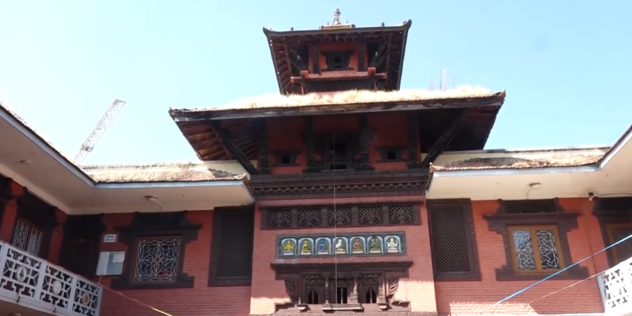 पुल्चोकको अक्षेश्वर महाविहारमा बुद्धको अस्थिधातु दर्शनका लागि खुला