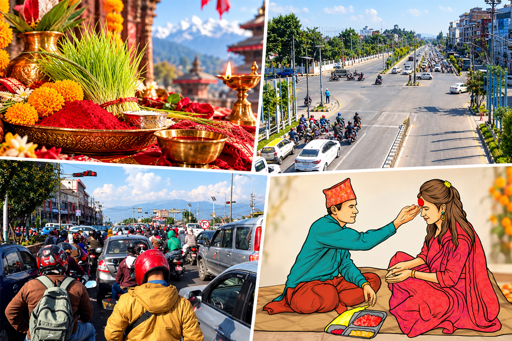 दशै अन्तिम दिन : कोजाग्रत पूर्णिमासँगै दसैँ समापन, उपत्यकामा चहलपहल बढ्दो