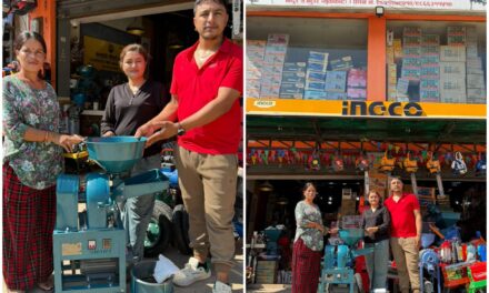 बाढीपीडितको पुनःस्थापनाका लागि नामिया सदस्य घिमिरेको सहयोग, विदुरकी प्रतिमालाई मसला पिस्ने मेसिन हस्तान्तरण
