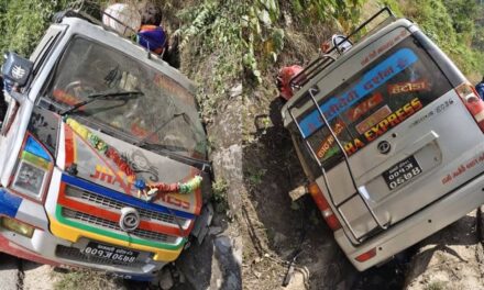 मकवानपुरमा ईभी दुर्घटना हुँदा ११ जना घाइते, चालक फरार