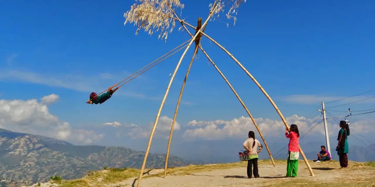 दसैँमा देशभर लिङ्गे पिङ निर्माण गर्दै पर्यटन बोर्ड