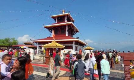 मौलाकालिका मन्दिरमा दर्शनार्थीको घुइँचो, केबलकारले दर्शन सहज