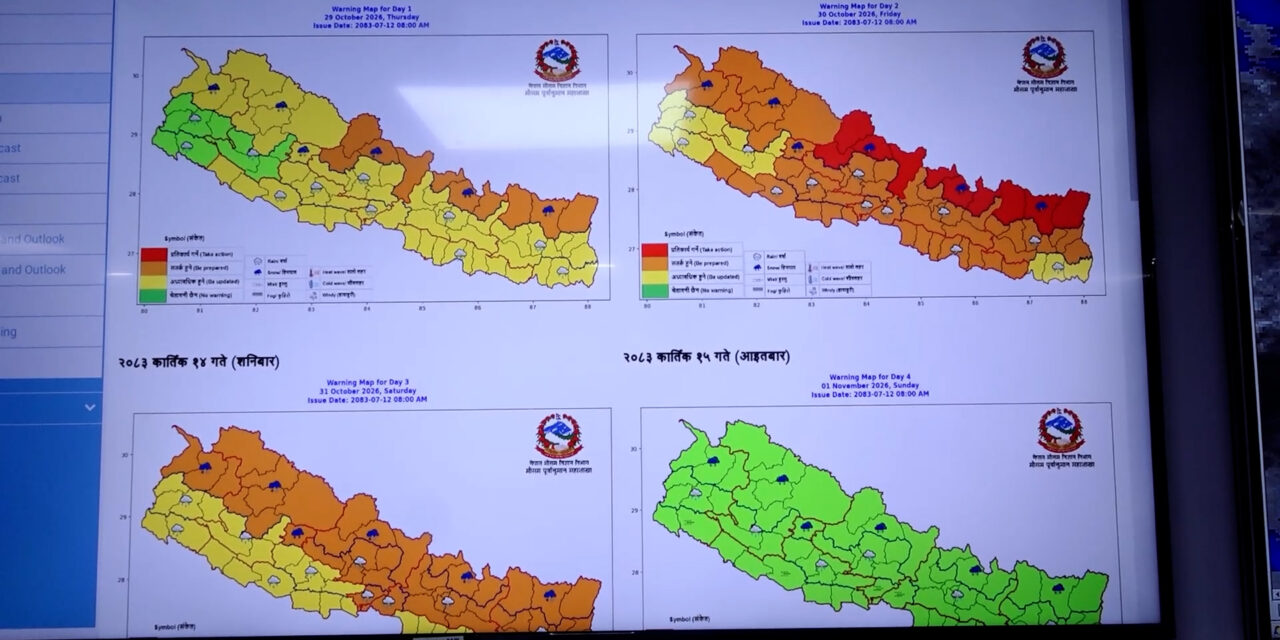 चक्रवात कमजोर बनेपछि नेपालमा हावाहुरीको डर घट्यो, वर्षा र हिमपातको सम्भावना