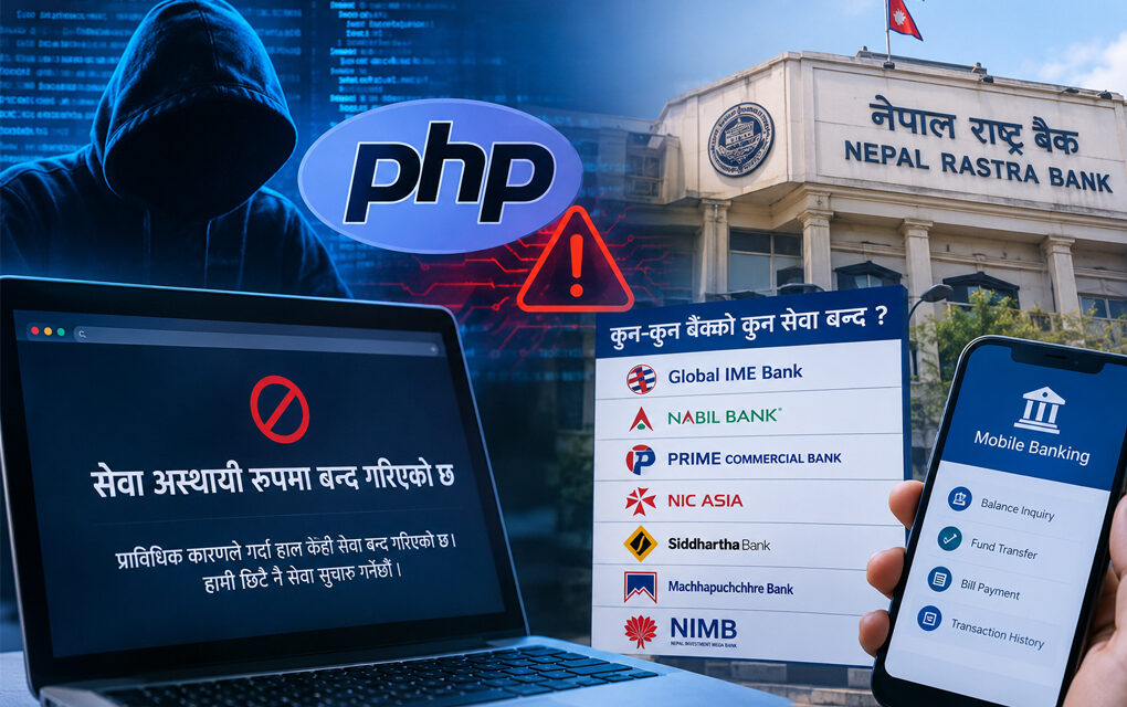 पीएचपीमा सुरक्षा जोखिम देखिएपछि बैंकका अनलाइन सेवा प्रभावित