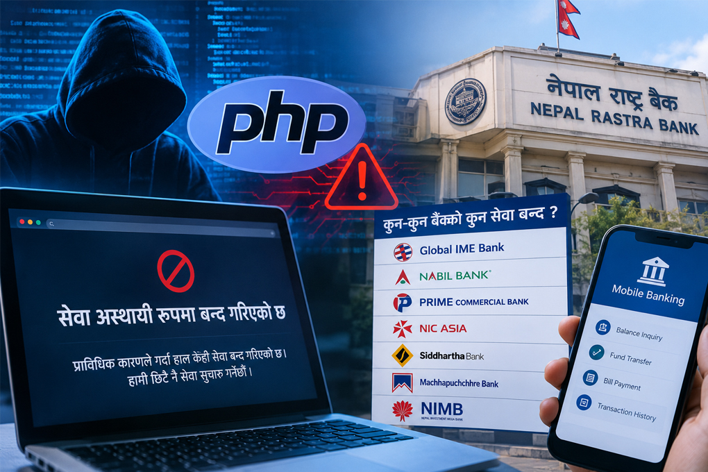 पीएचपीमा सुरक्षा जोखिम देखिएपछि बैंकका अनलाइन सेवा प्रभावित
